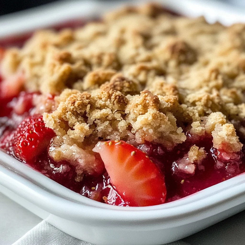 Strawberry Crumble