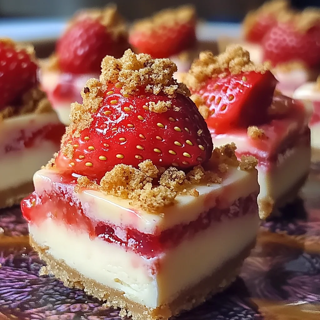 Strawberry Crunch Cheesecake Bites