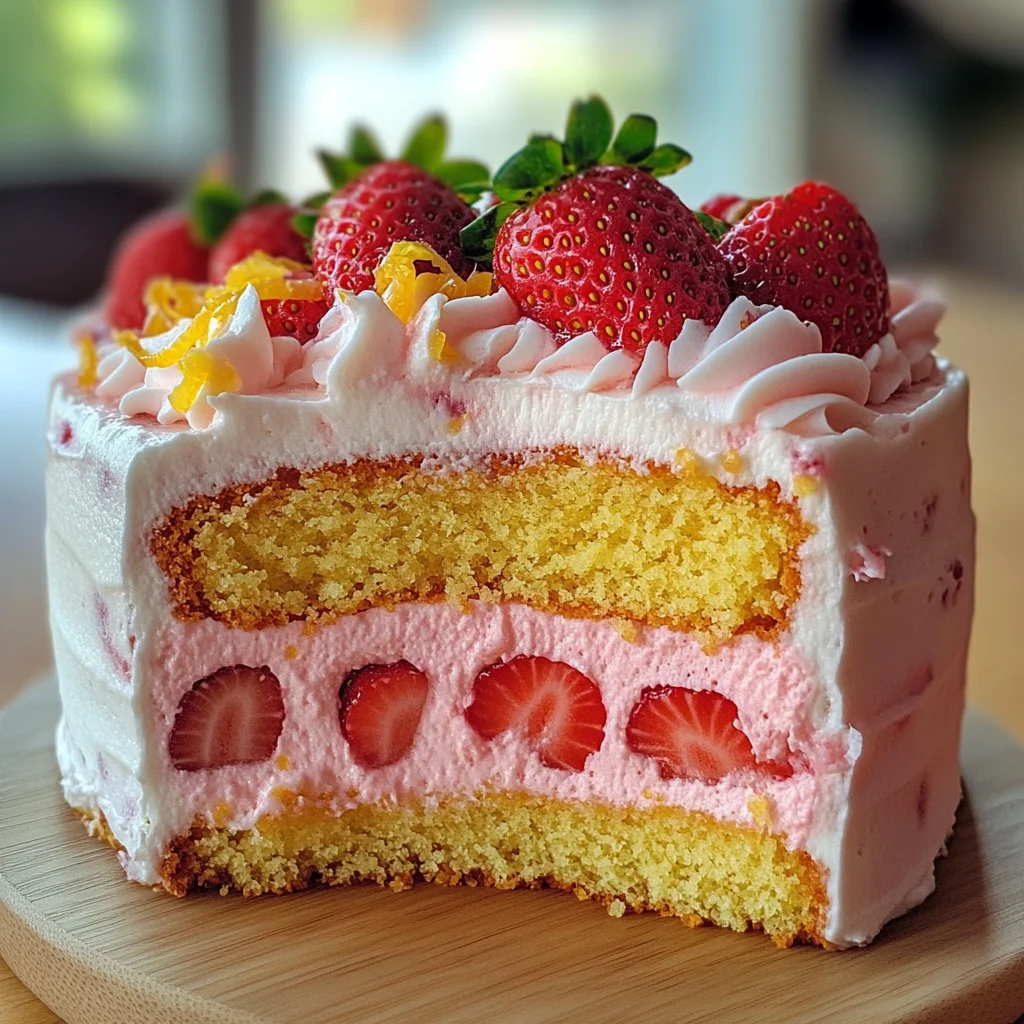 Strawberry Lemonade Cake