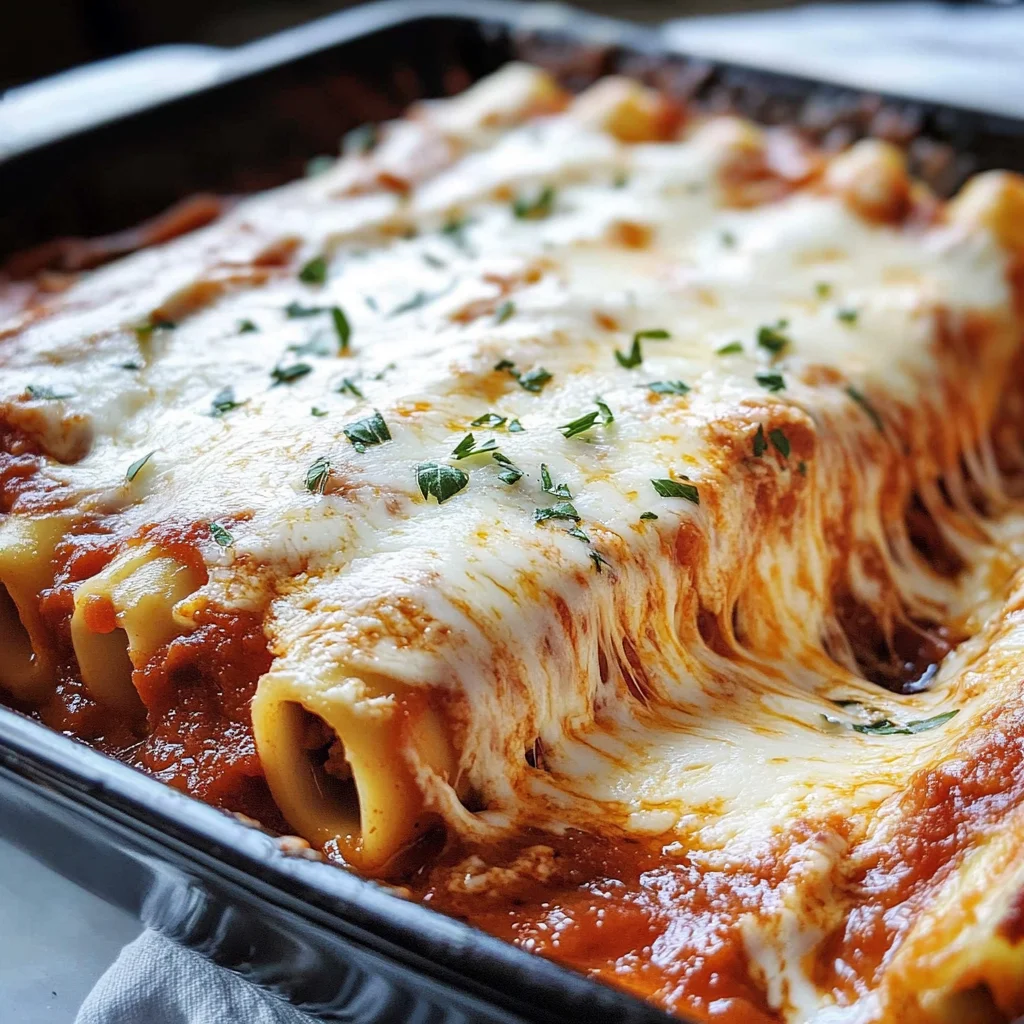Three Cheese Manicotti