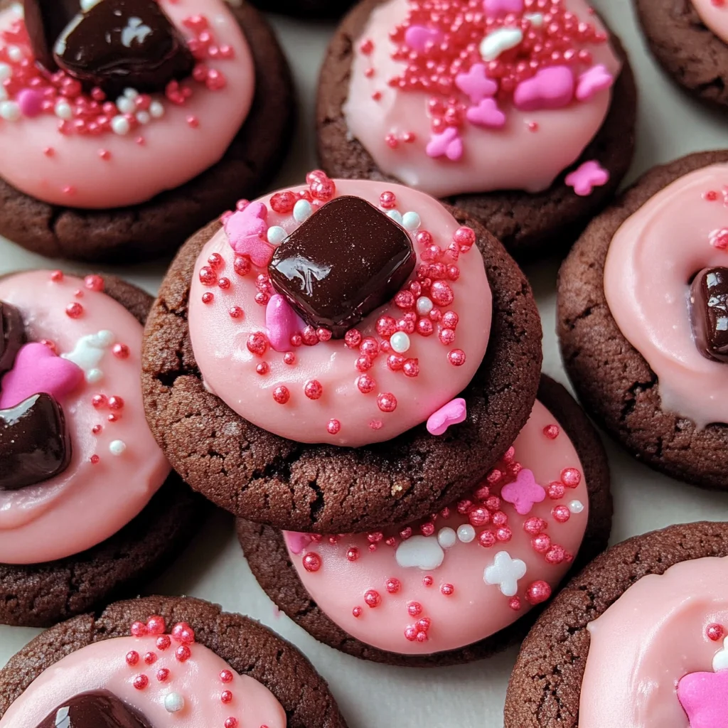 Valentine Ganache Cookies