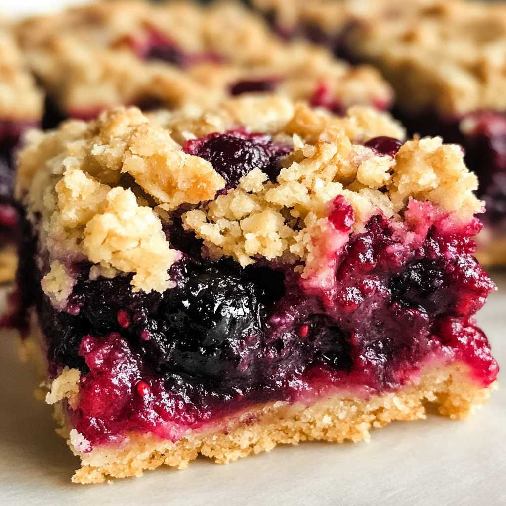 Vegan Berry Crumble Bars