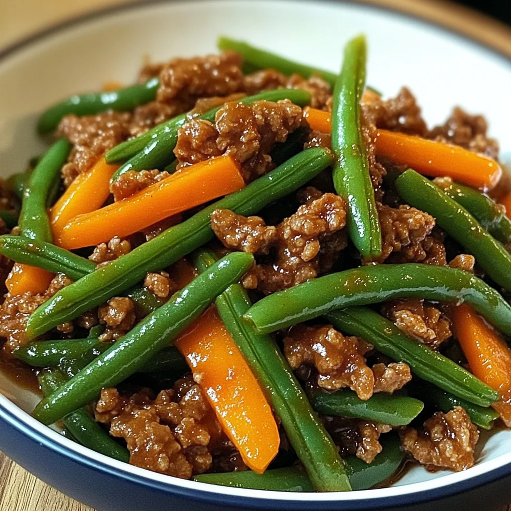 Beef Stir-Fry with Green Beans and Carrots