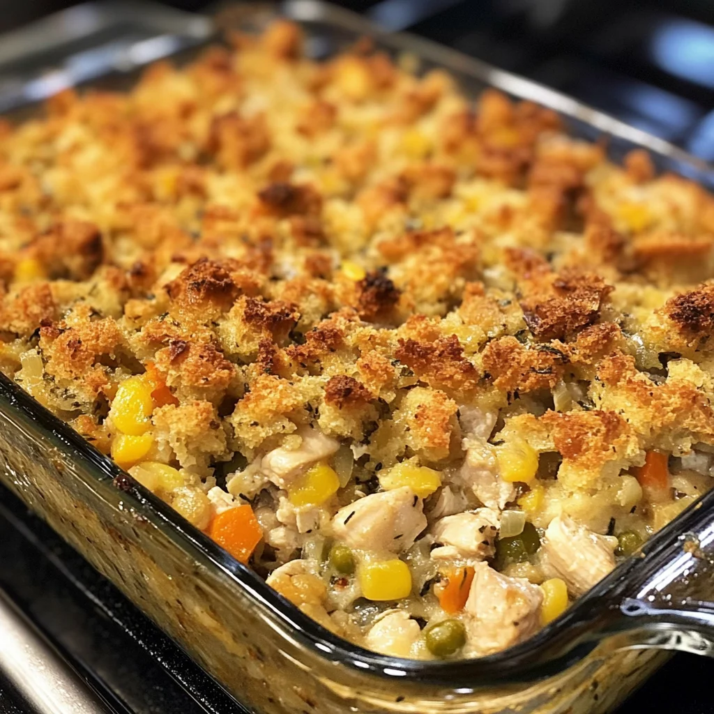 Chicken and Stuffing Casserole Recipe