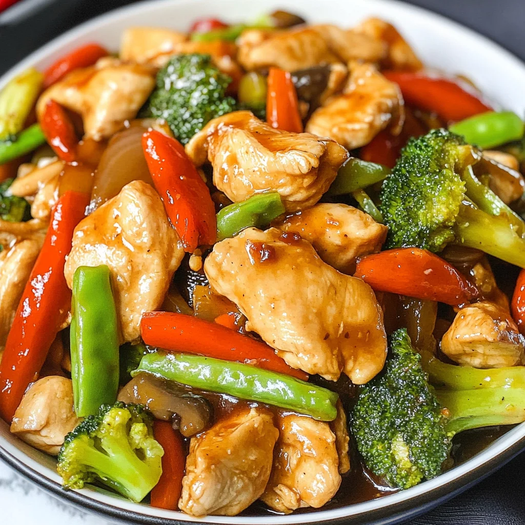 Chicken with Mixed Vegetable Stir Fry