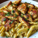Creamy Cajun Chicken Bites With Penne