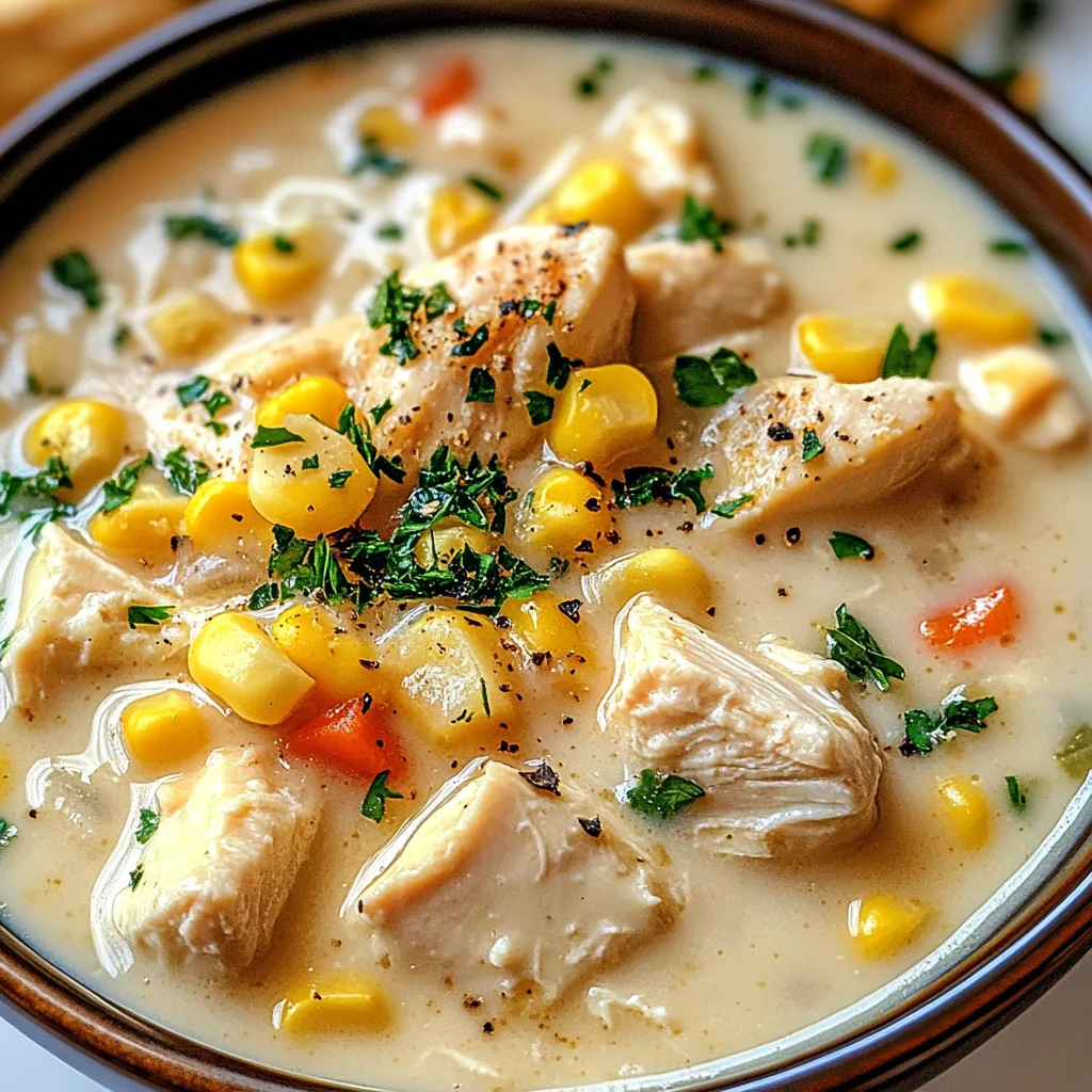 Crockpot Chicken Corn Chowder
