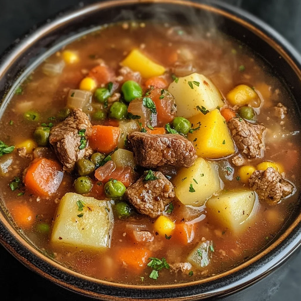 Crockpot Vegetable Beef Soup