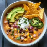 Crockpot Vegetarian Tortilla Soup for Cozy Weeknight Comfort
