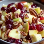 Delicious Apple Salad with Grapes, Pecans, & Cranberries Recipe