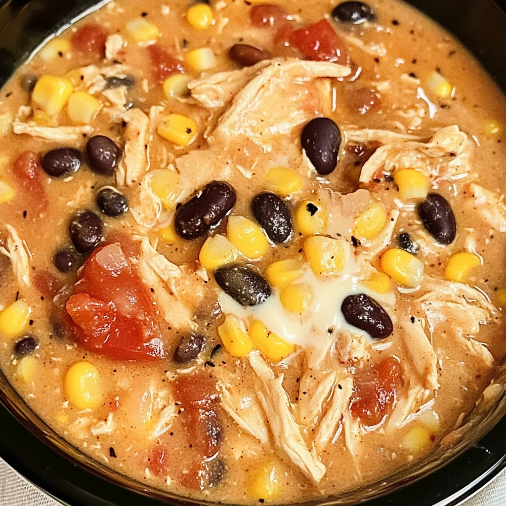 Easy Crock Pot Cream Cheese Chicken Chili