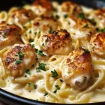 Garlic Butter Chicken Bites with Creamy Parmesan Pasta: An Incredible 7-Step Recipe