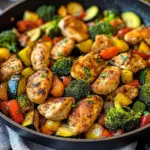 Healthy Chicken and Vegetables Skillet