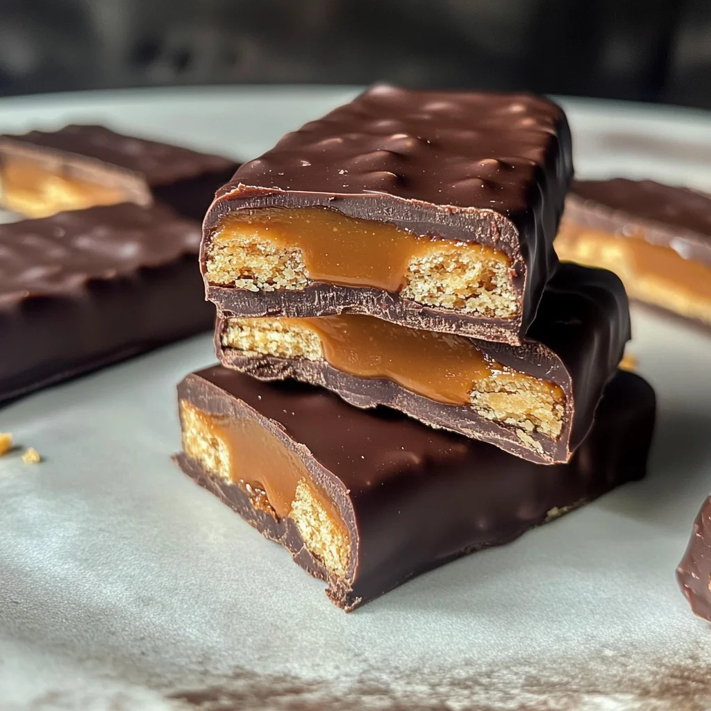 Healthy Twix Bars (Gluten-free) Homemade Recipe
