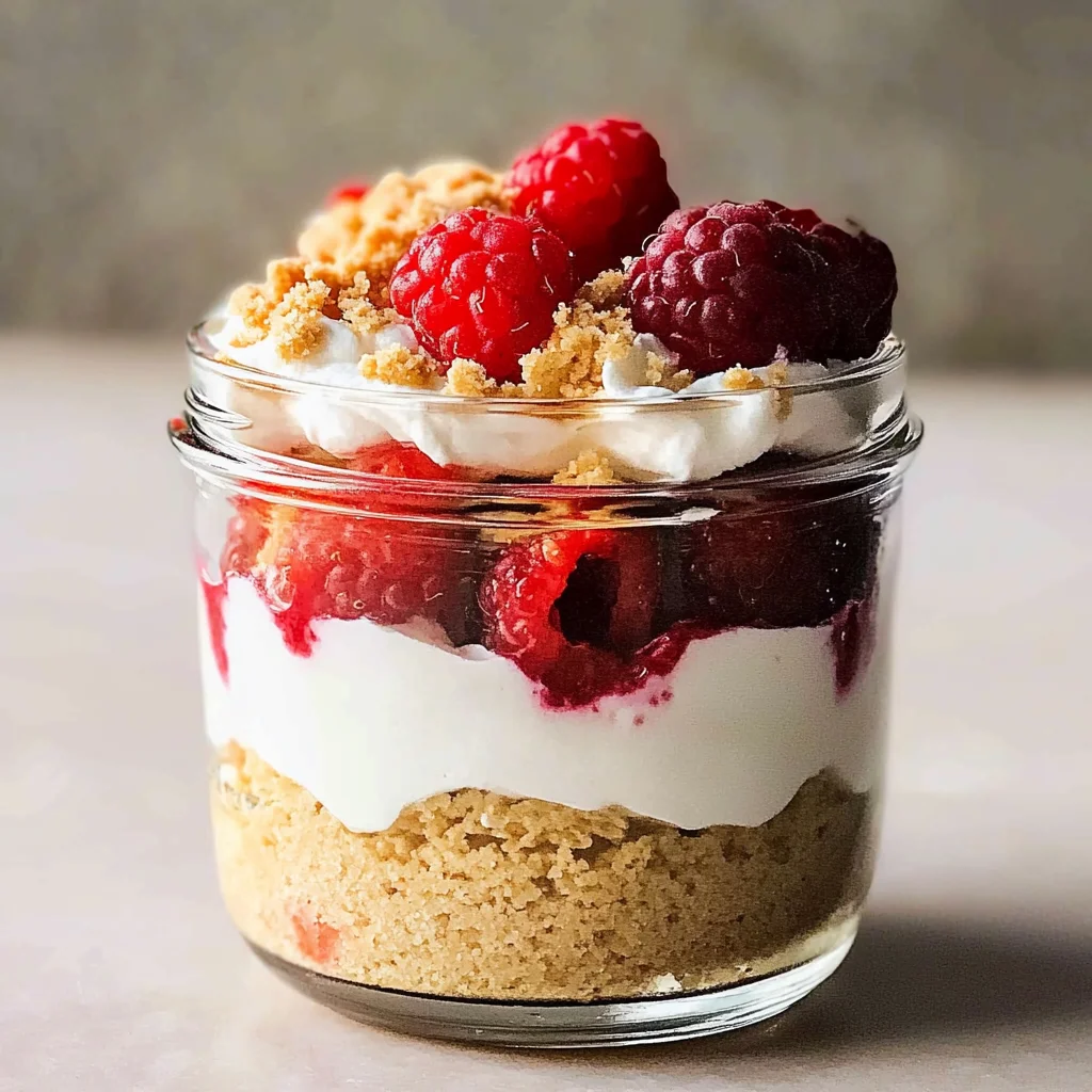 High Protein Cheesecake Jars Recipe