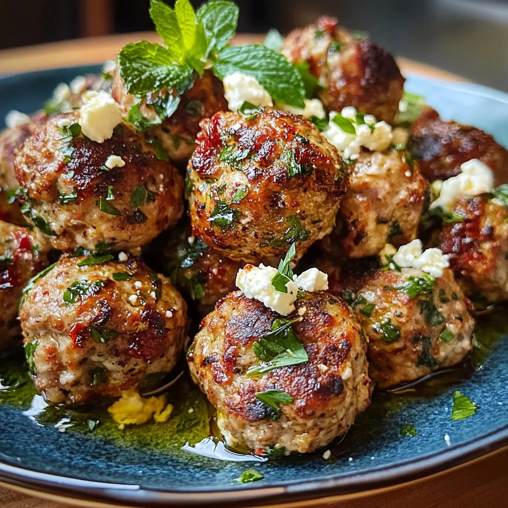 Mediterranean Chicken Meatballs Recipe