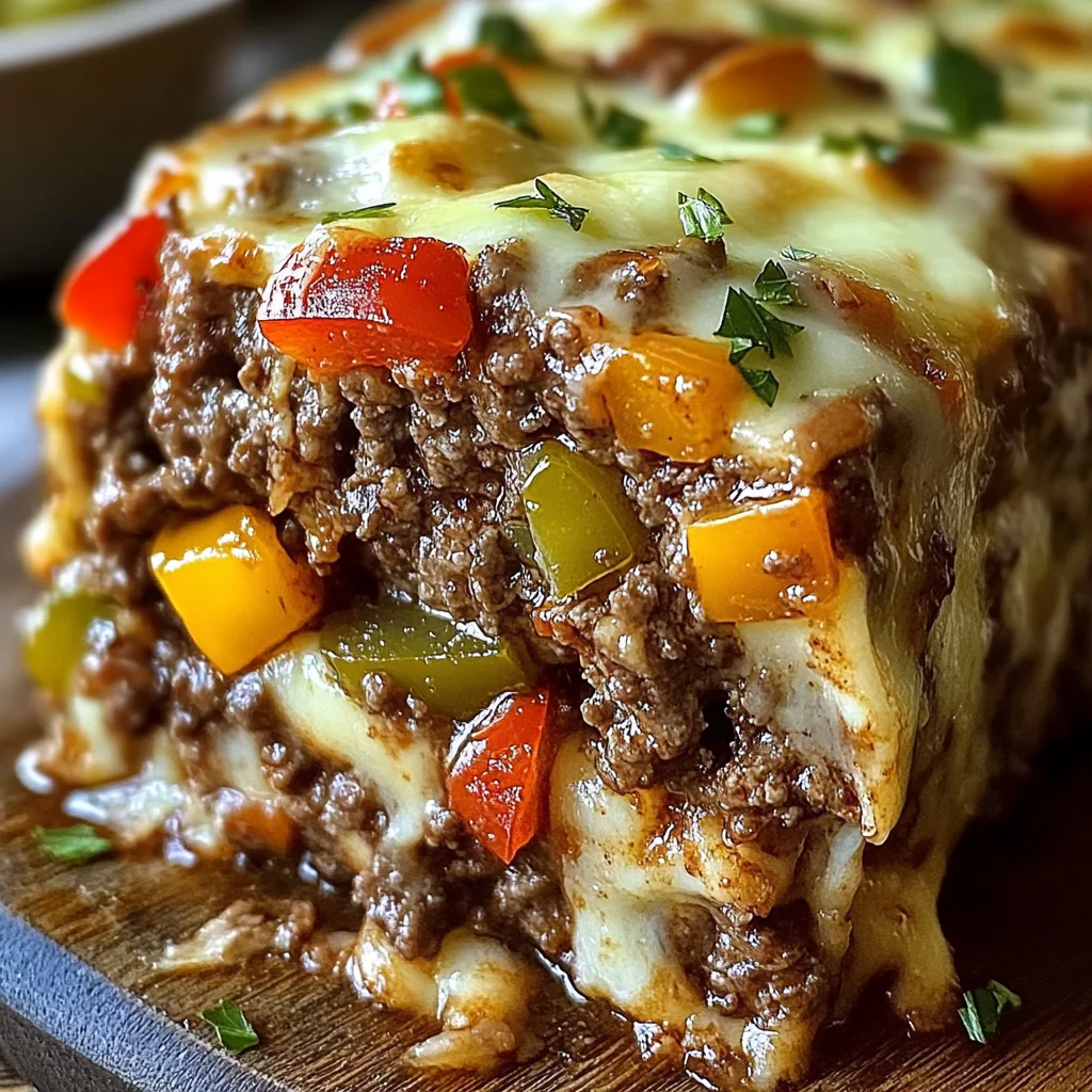 Philly Cheesesteak Meatloaf: A Cheesy, Beefy Twist on a Comfort Food Classic