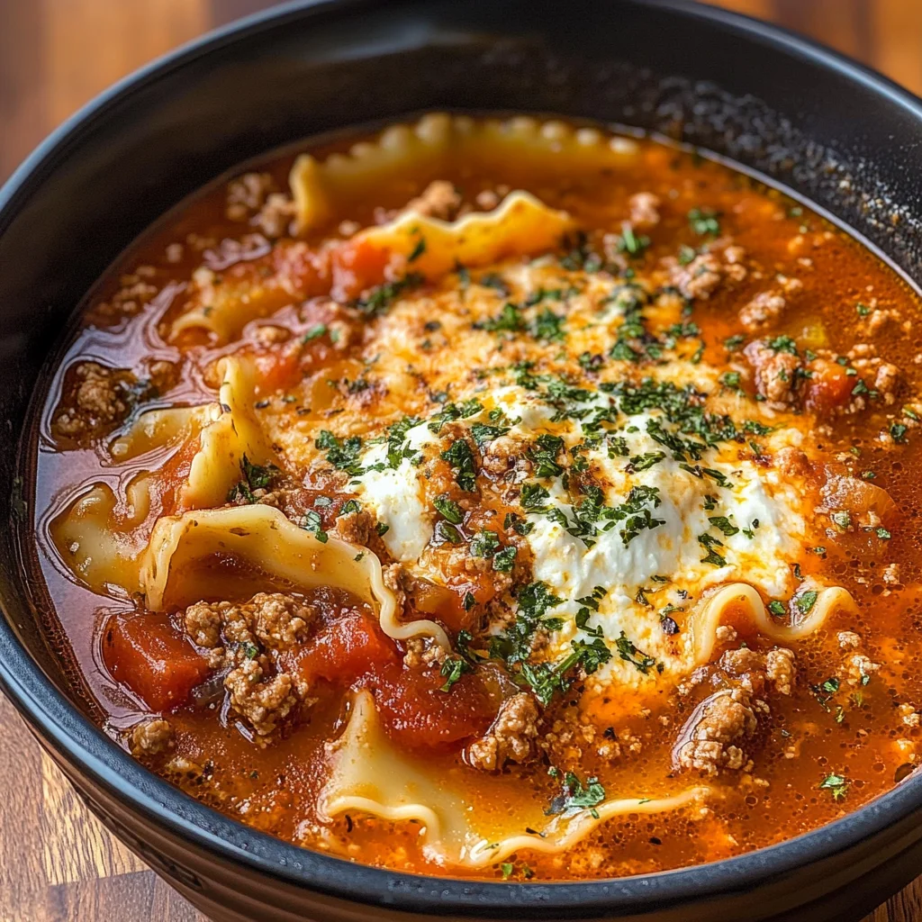 Slow Cooker Lasagna Soup