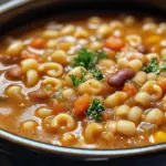 Slow Cooker Pasta E Fagioli Soup Recipe