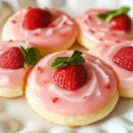 Strawberry Lemonade Melt Away Cookies