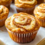 Swirled Pumpkin Cream Cheese Muffins