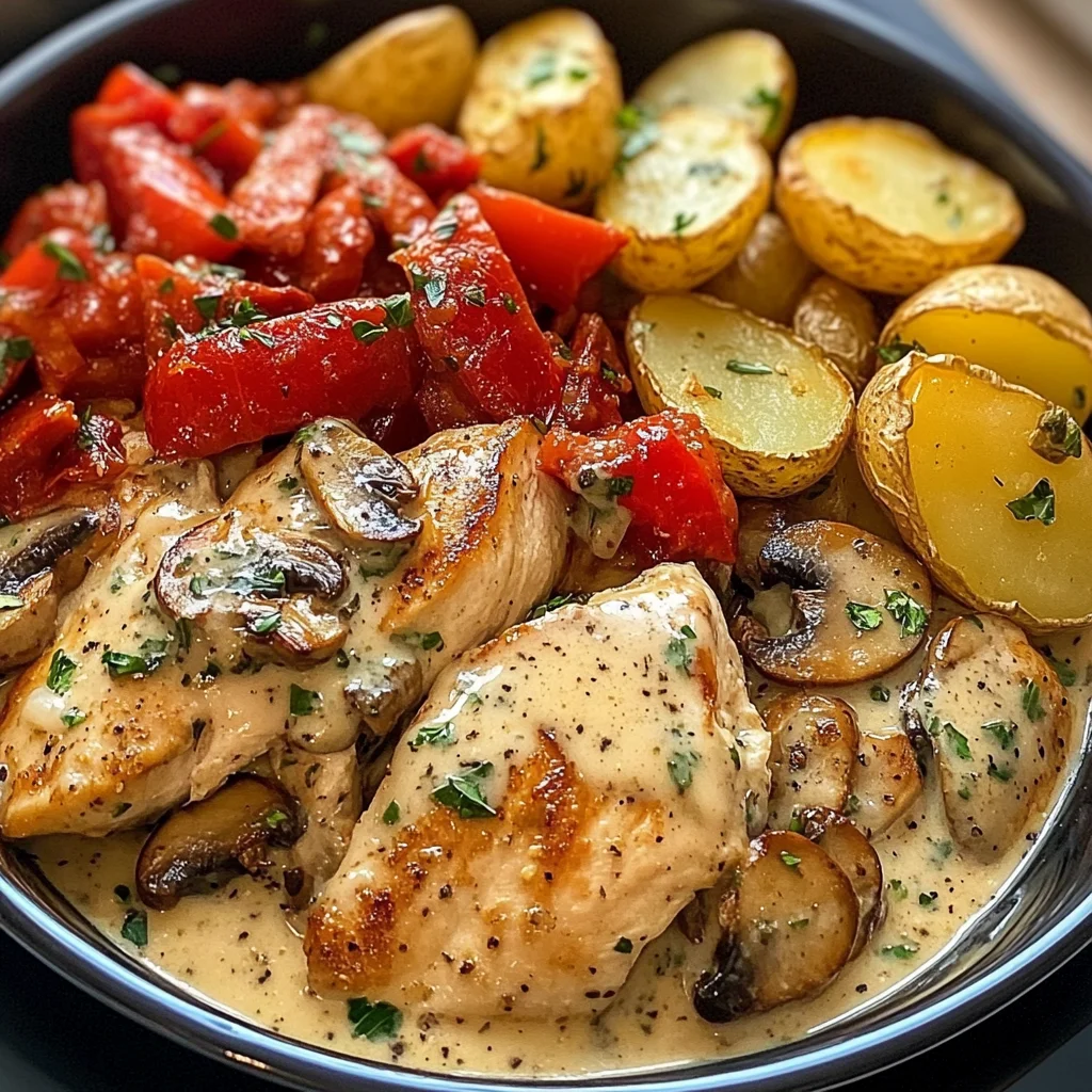 Tuscan Garlic Chicken Stir-Fry with Sun-Dried Tomato Sauce